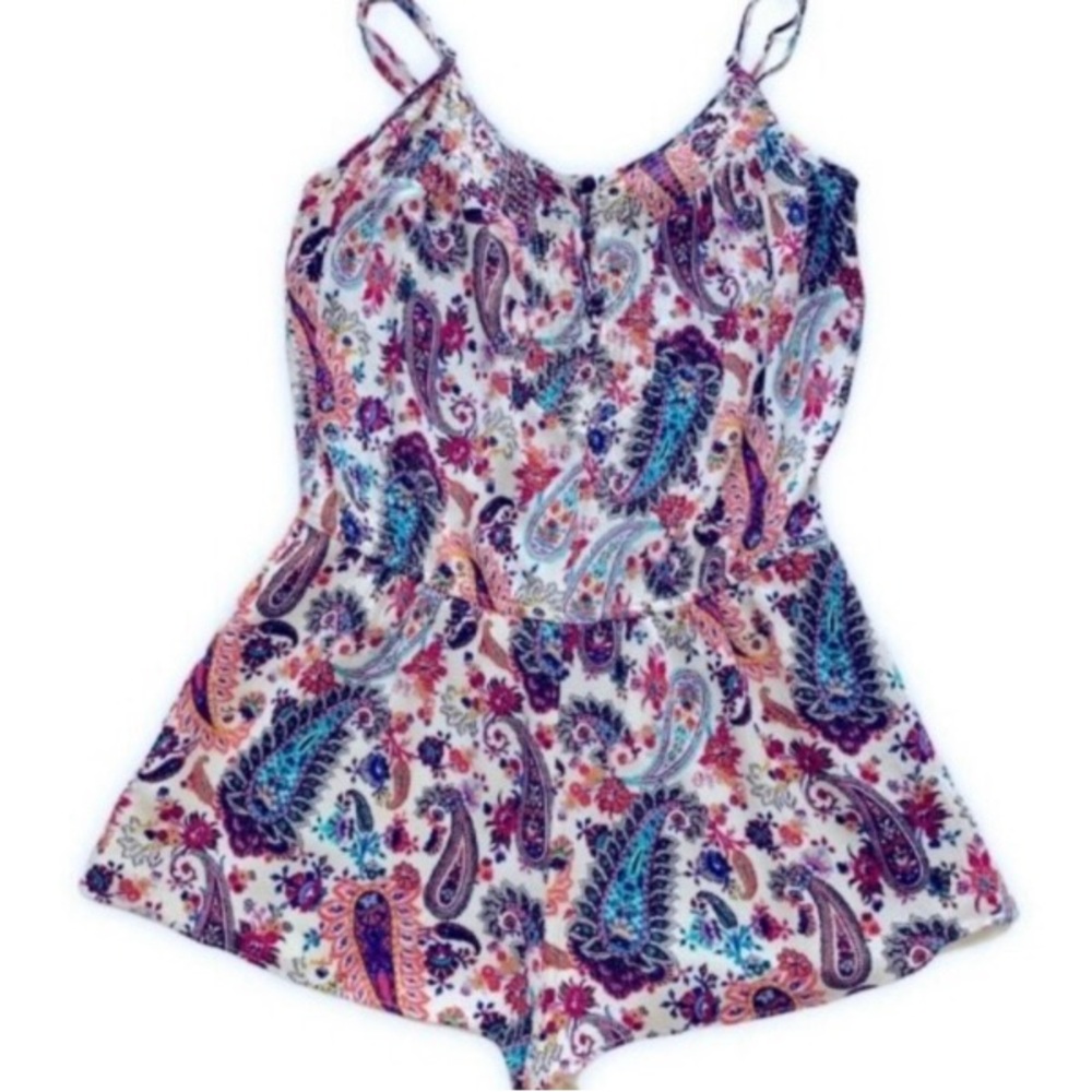 American Eagle Outfitters Paisley Romper Sz M